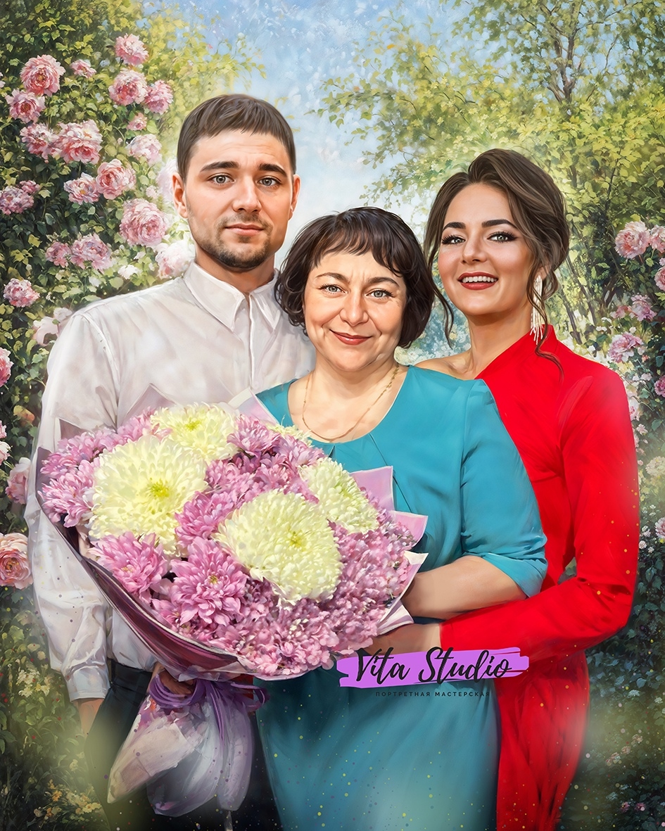 Семейный портрет по фото