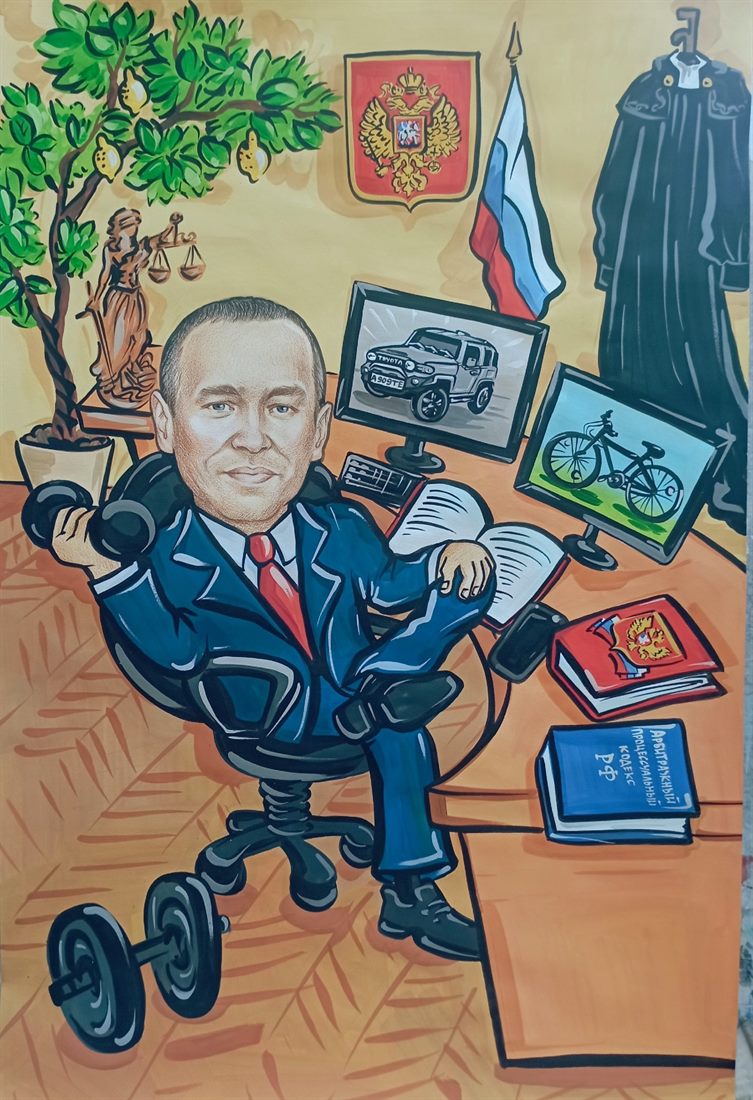 Индивидуальные шаржи — работа Анны Макаровой, пример 12. Шарж по фото на заказ